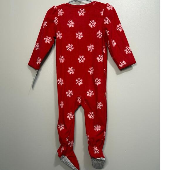 Carter’s 18 Months Reindeer Fleece Footie - Picture 2 of 3